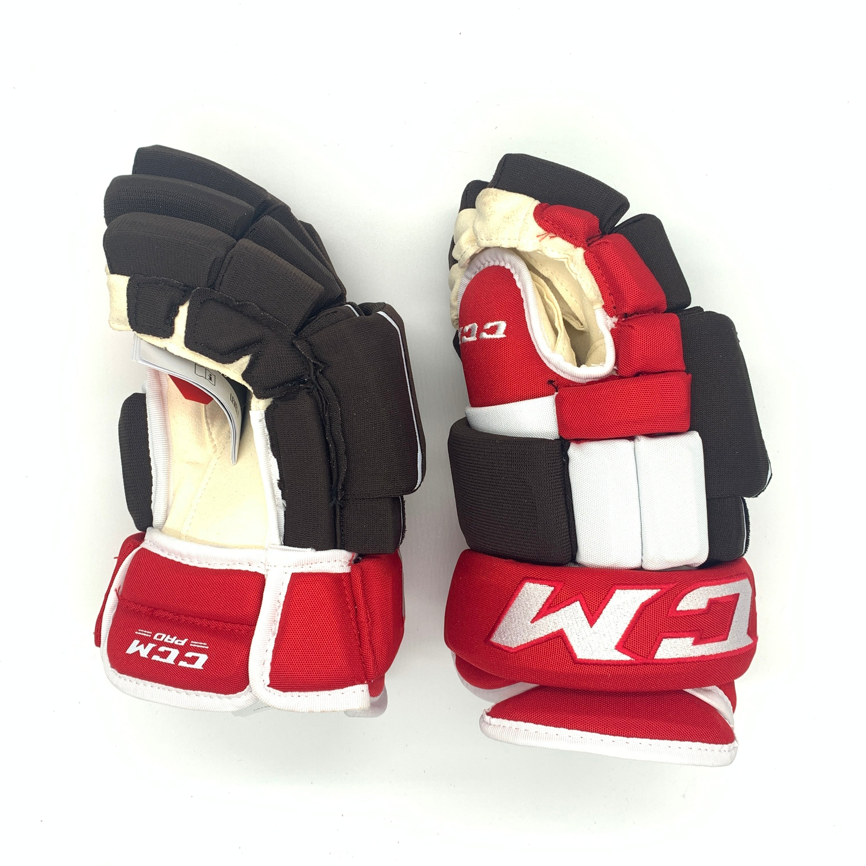 CCM HG97PP - Gant NCAA Pro Stock (rouge/marron/blanc)
